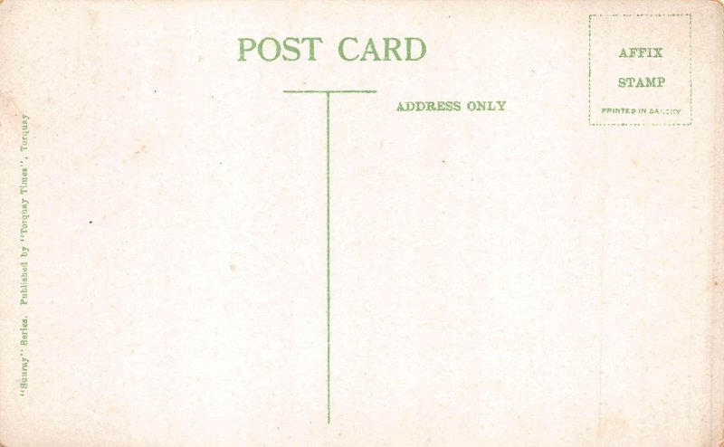 B179 England The Slopes and Pier Babbacombe vintage postcard