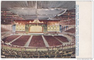 KANSAS CITY, Missouri, 1900-1910's; Interior Of Convention Hall