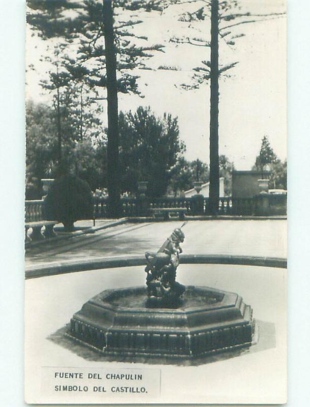 old rppc NICE VIEW Bosque De Chapultepec In Mexico City Mexico i2747