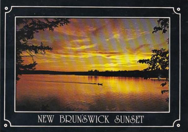 Canada  New Brunswick Beautiful Sunset 1984