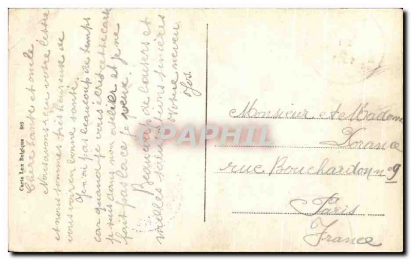 Old Postcard Antwerp Monument E Allewaert