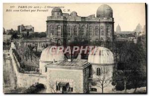 Old Postcard Paris L & # 39Observatoire Bati Under Colbert by Perrault