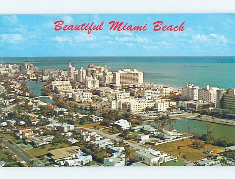 Pre-1980 PANORAMIC VIEW Miami Beach Florida FL hp4373