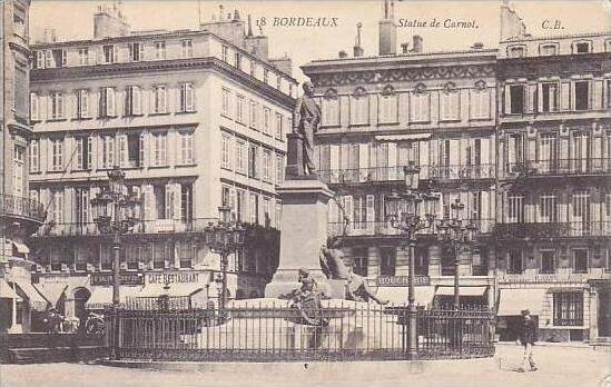 France Bordeaux Statue de Carnot 1915