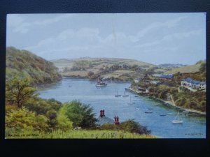 Cornwall MAPLAS On The River Fal c1930's Postcard by J. Salmon 2322
