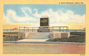 LEWES DELAWARE DUTCH MONUMENT BEEBE HOSPITAL GROUPING OF 3 POSTCARDS (1940s)