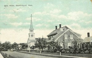 Vintage Postcard; Main Street Scene, Harwichport MA Cape Cod Barnstable County