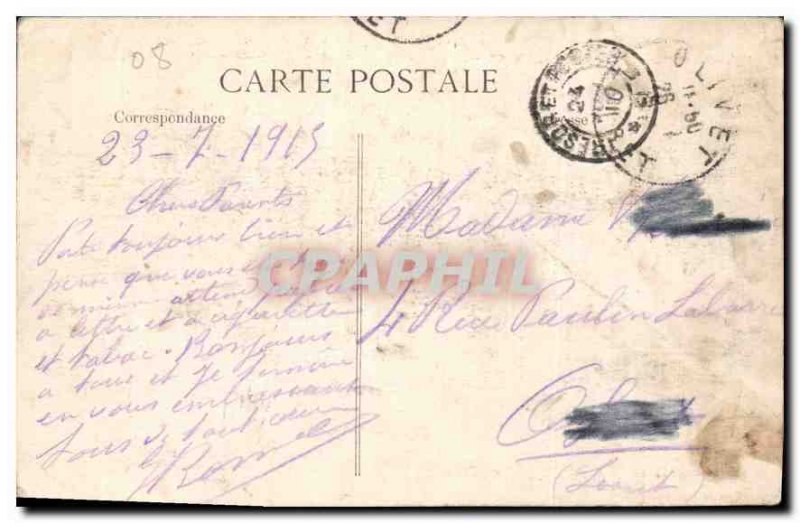 Old Postcard Clermont aergonne Ruins