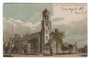 Central Armory Cleveland Ohio 1908 postcard