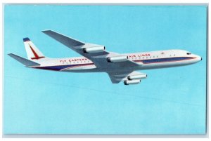 c1960 Scene View Eastern Air Lines Giant Long-Range DC-8 Jets Unposted Postcard