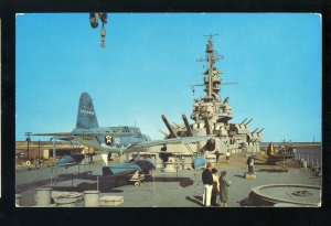 Mobile, Alabama/AL Postcard, Battleship USS Alabama, Jet