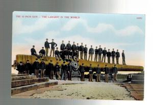 Mint WW 1 US Army Postcard 16 Inch Artillery Gun Largest in World