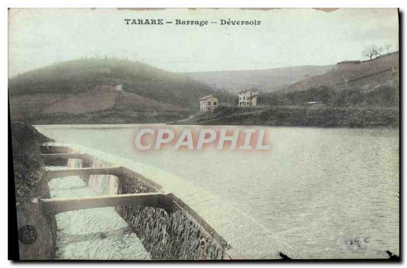 Postcard Tarare Old Dam Deversoir