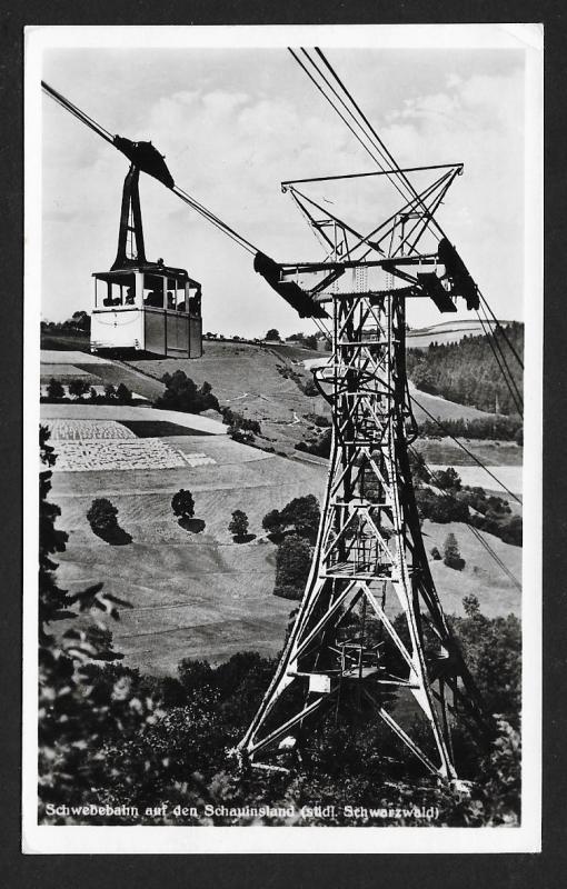 Monorail on Schauinsland Schwarzwald Germany Used c1953