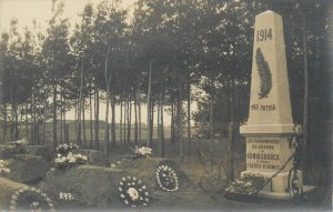 World War I (1914-1918) war prisoners Germany Königsbrück cemetery memorial rppc 