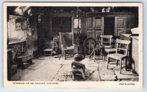 Interior of an Orkney Cottage SCOTLAND UK Postcard
