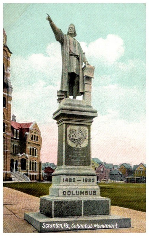 Pennsylvania Scranton , Columbus Monument