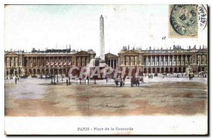 Postcard Old Paris Concorde Square