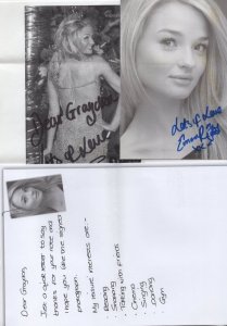 Emma Rigby Hollyoaks Prisoners Wives 3x Hand Signed Bundle