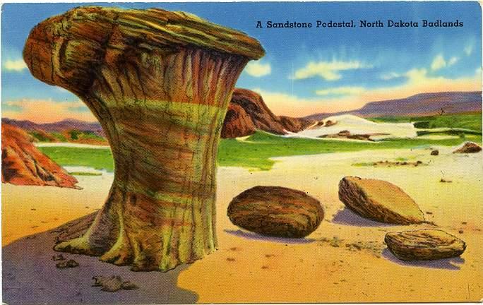 Sandstone Pedestal - North Dakota Badlands