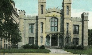 Postcard Antique View of Wadsworth Atheneum in  Hartford, CT.