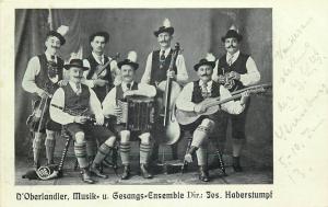 D`Oberlander Musik Gesangs Ensemble Direktor Jos. Haberstumpf music band 