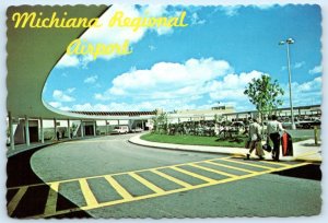 SOUTH BEND, Indiana IN ~Terminal MICHIANA REGIONAL AIRPORT 1970s- 4x6 Postcard