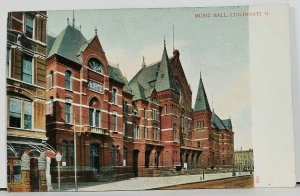 Cincinnati Ohio Music Hall early udb Postcard D13