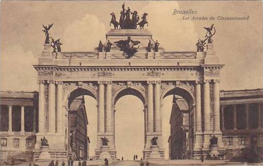Belgium Brussels Arcades du Cinquantenaire 1912