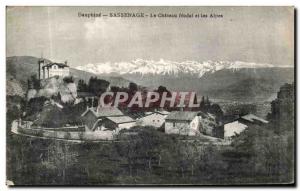 Old Postcard The Dauphine Sassenage Chateau feudal and the Alps