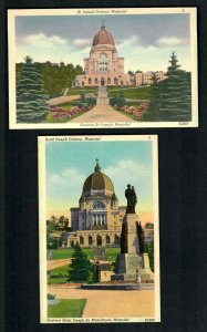 #785k  Montreal (2) Pcs Saint Joseph Oratory Unused Linen