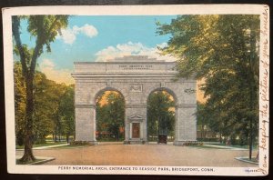 Vintage Postcard 1936 Perry Memorial Arch, Bridgeport, Connecticut (CT)