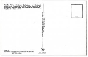 United States President Jimmy Carter & Prime Minister Callaghan of England 1977