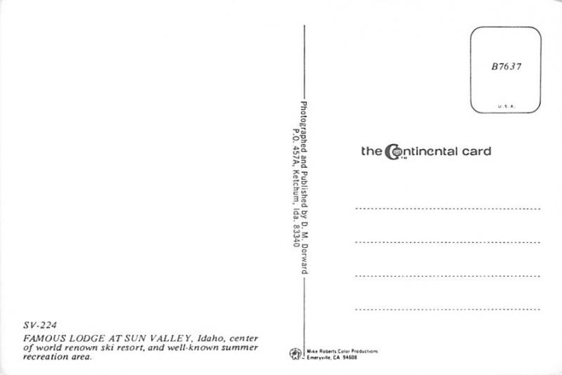 Sun Valley, Idaho, USA - Sun Valley Lodge