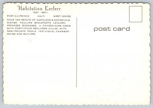 Port-Au-Prince  Haiti  Habitation Leclerc  Postcard