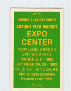 Postcard America's Largest Indoor Antique Flea Market, Expo Center, Portland, OR