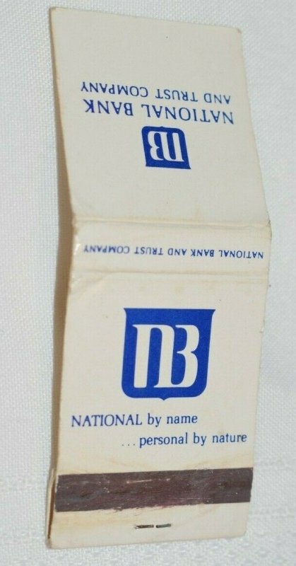 National Bank and Trust Company 20 Strike Matchbook Cover