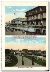 Old Postcard Entrance to Ocean Park and Metropolitan hotels Pawnee