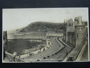 Aberystwyth UNIVERSITY & PROMENADE / PIER c1951 RP Postcard 