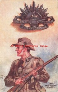 Harry Payne, Tuck No 3160, Colonial Badges & their Wearers, Australian Infantry