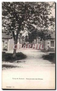 Old Postcard camp Ruchard Barracks Army Officers