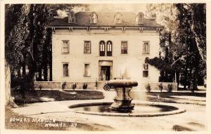 D82/ Reno Carson City Nevada NV Real Photo RPPC Postcard c1930s Bowers Mansion