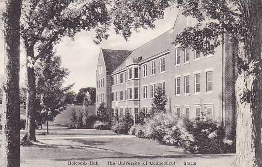 Connecticut Storrs The Holcomb Hall The University Of Connecticut Albertype