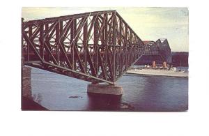 Ship Under Bridge, Quebec, Quebec, Used 1954