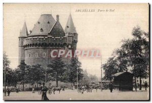 Old Postcard Brussels Porte de Hal