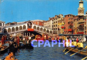 Modern Postcard Venice Grand Canal Boat Regatta Stonica