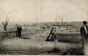 MA - Chelsea, April 12, 1908 Fire Ruins. Frost Hospital Remains