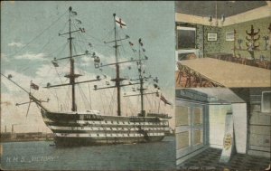 Naval Training? Ship British HMS Victory 1906 Used Postcard