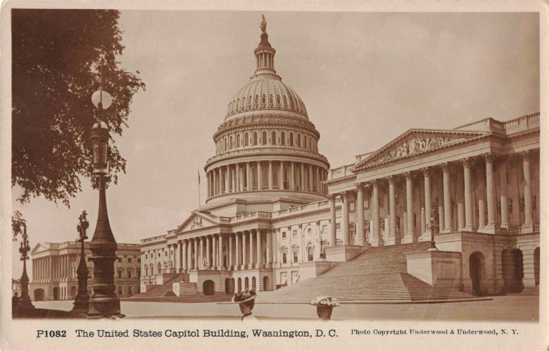 Circa 1920's United States Capitol Building, Washington, D.C. RPPC 2T5-154