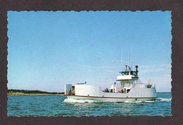 ME Ferry WILLIAM SILBY Tenants Harbor ? MAINE Postcard